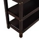preview thumbnail 9 of 14, Industrial Modern Full Size Loft Bed with Storage Shelves and Under-bed Desk, Sturdy Construction & Safety Guaranteed, Black