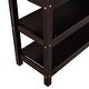 preview thumbnail 78 of 82, Space-Saving Loft Bed with Storage Shelves and Desk, Solid Wood Loft Bed Frame with Ladder and Guardrail for Kids Teens Adults