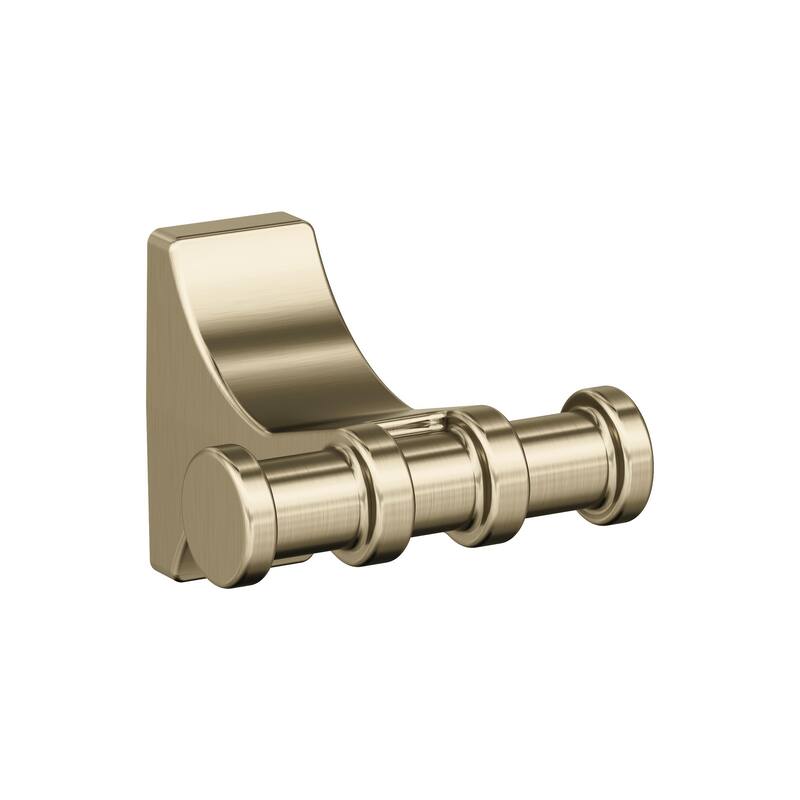 Amerock Davenport Transitional Double Robe Hook - Golden Champagne