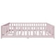preview thumbnail 163 of 173, Toddler Floor Bed with Fence and Door, Montessori Platform Floorbed with Safety Guardrails for Children Boys Girls Kids Playroom