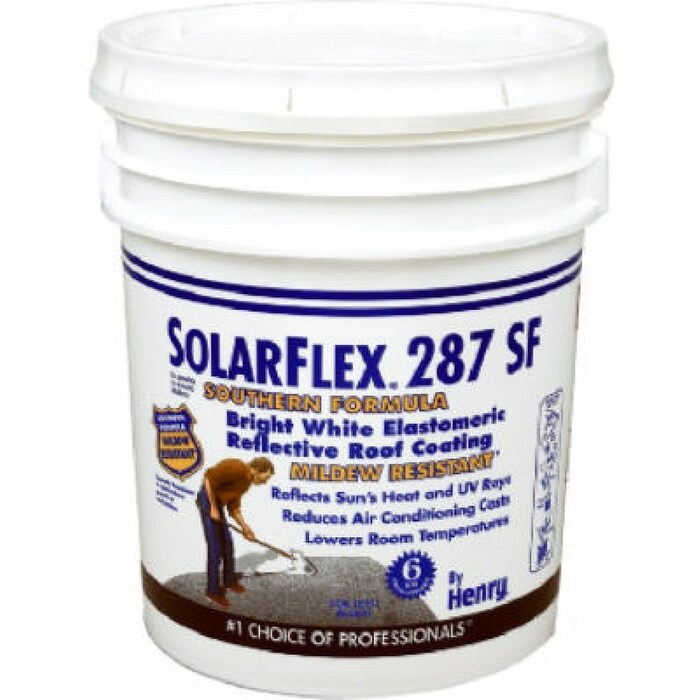 Shop Henry Company He287sf871 Solar Flex Elastomeric Roof Coating White 5 Gallon Overstock 25359838