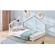 preview thumbnail 10 of 28, Full House Bed with Roof & Play Area - Pinewood Frame