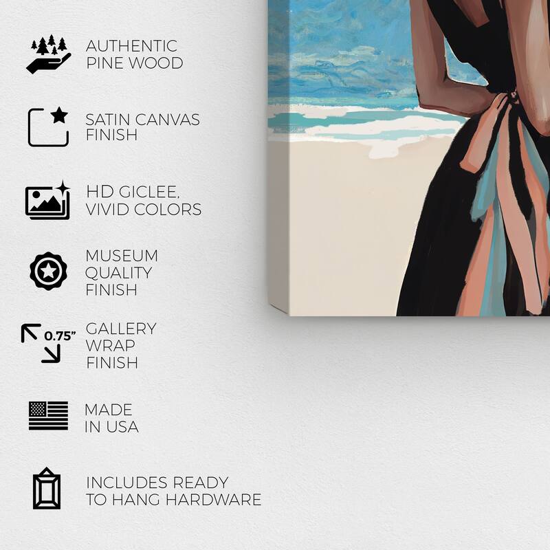 Wynwood Studio Fashion and Glam Do not Disturb Hat Blue and Nautical & Coastal Wall Art Canvas Print