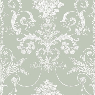 Laura Ashley Josette Sage Green Wallpaper