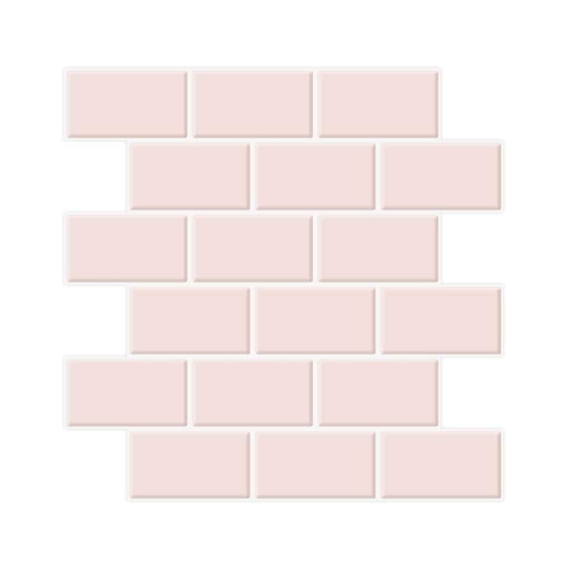Art3d 10-sheet Subway Tiles Peel and Stick Backsplash for kitchen（thicker design）