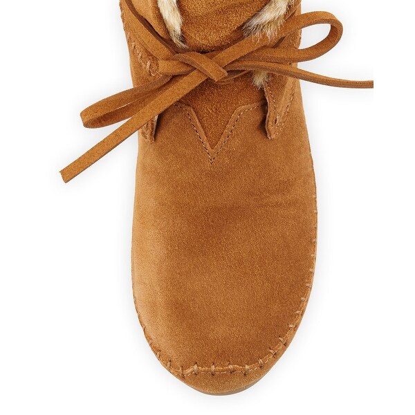 toms zahara suede convertible moccasin bootie