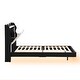 preview thumbnail 27 of 55, Upholstered Platform Bed Frame with LED Light Bar and USB