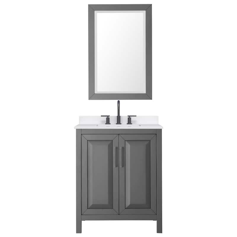 Wyndham Collection WCV252530S-QTZ-US3M24 Daria 30" Free Standing