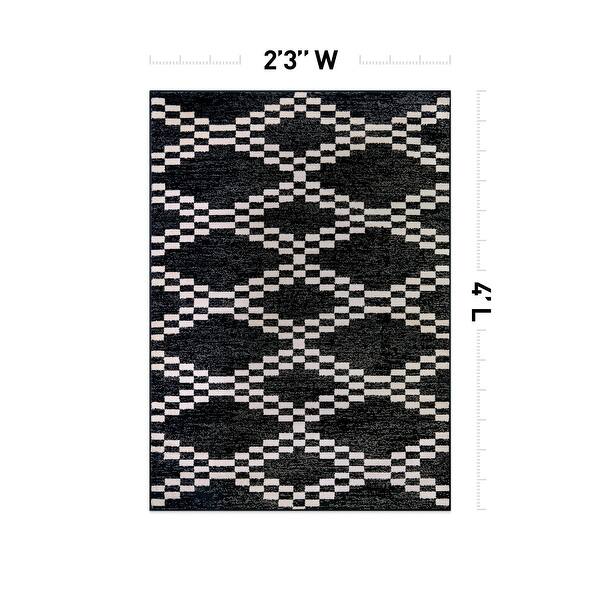 dimension image slide 7 of 14, Southwestern Geometric Area Rug