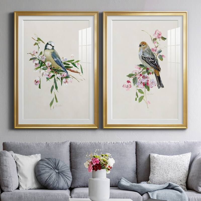 Spring Song Blue Bird Premium Framed Print - Ready to Hang