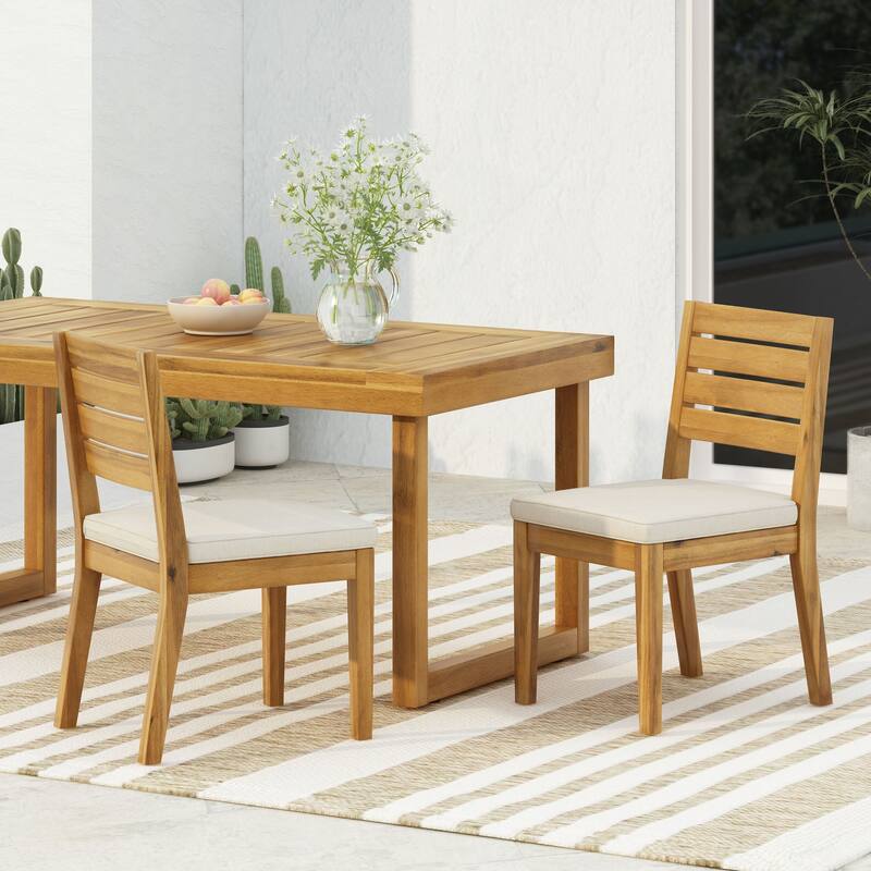 Outdoor Armless Dining Chair(Set of 2)