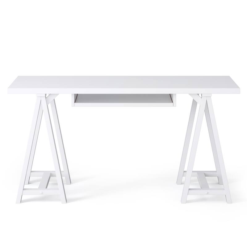 WYNDENHALL Hawkins SOLID WOOD Modern Industrial Writing Office Desk