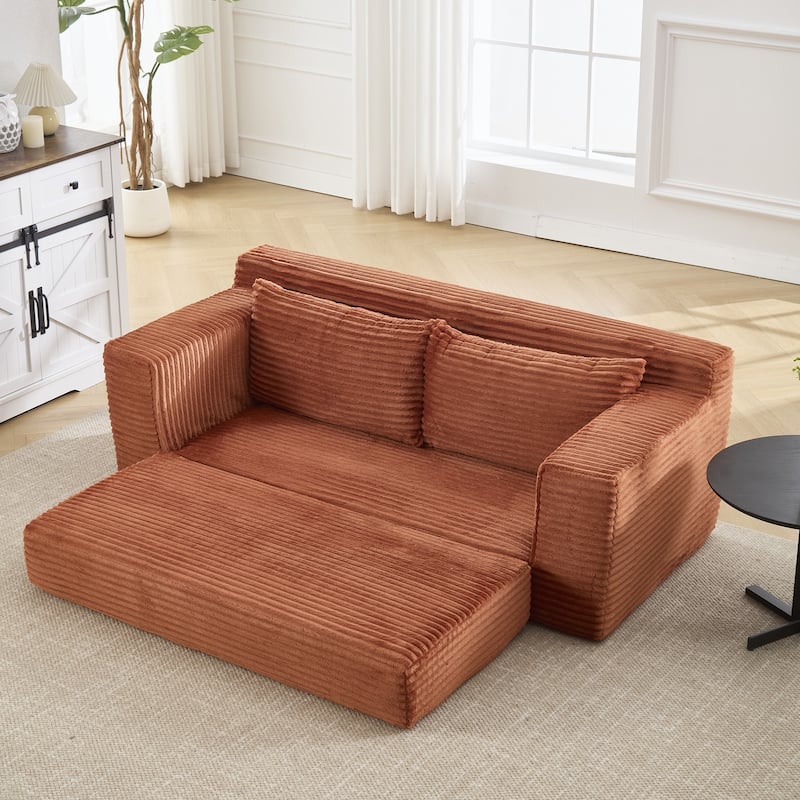 Sofa 70-in Casual Orange 2 -seater Loveseat - 8' x 10'