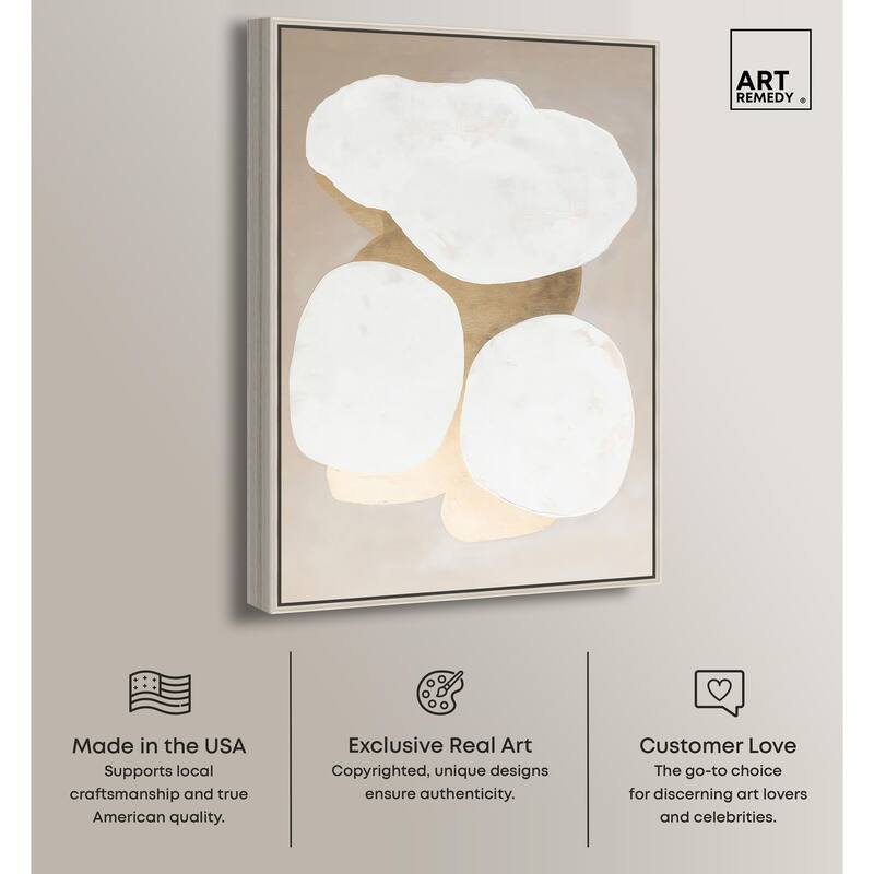 Stacked Stones II Canvas by Art Remedy
