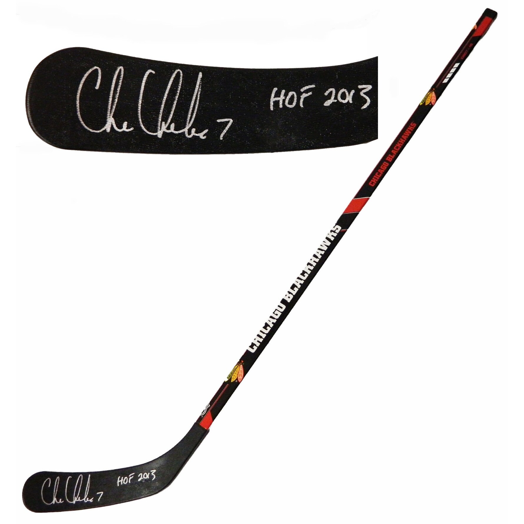Shop Chris Chelios Chicago Blackhawks Logo 48 Inch Full Size Hockey Stick Whof 2013 Overstock 20256107