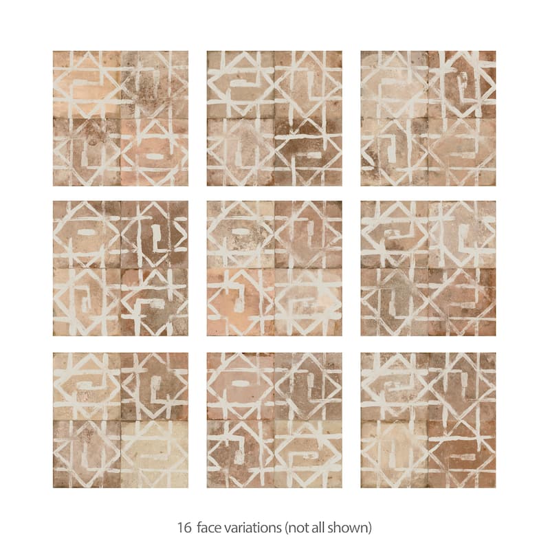 Merola Tile Kings Alora Decor 17-5/8" x 17-5/8" Ceramic Floor and Wall Tile