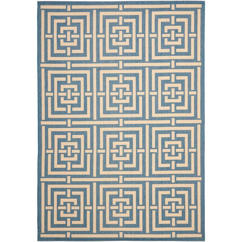 SAFAVIEH Courtyard Ginger Indoor/ Outdoor Waterproof Patio Backyard Rug