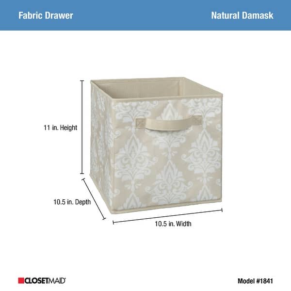 dimension image slide 2 of 12, ClosetMaid Cubeicals 11-inch Fabric Drawer