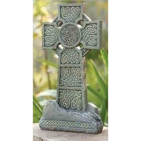 16 25 Irish Celtic Cross Religious Outdoor Garden Statue 16 25 Irish Celtic Cross Religious Outdoor Garden Statue Decoration Free Shipping Today 17903755