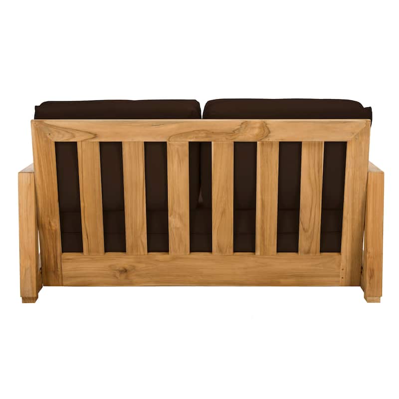 SAFAVIEH Couture Montford Brazilian Teak 2-Seat Bench - 53"W x 36"D x 27"H
