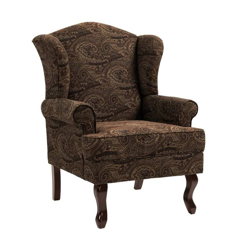 Classic Wingback Accent Chair for Living Room