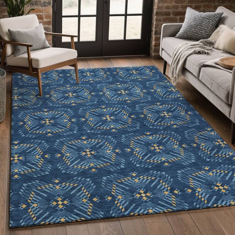 Machine Washable Indoor/ Outdoor Modern Frontenac Chantille Rug