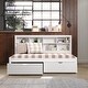 preview thumbnail 14 of 15, Twin Bookcase Daybed in White