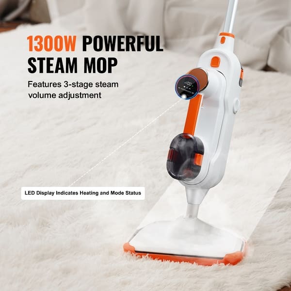 Steam Mop Hard Wood Floor Cleaner for Various Hard Floors Like Ceramic, Granite, Marble - 1300W