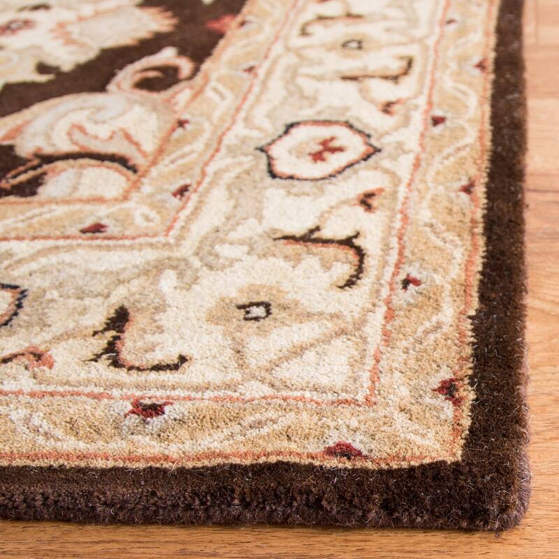 SAFAVIEH Handmade Heritage Ogee Dot Traditional Oriental Wool Rug