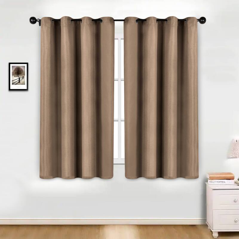 Superior Jaxon Washable Room Darkening Curtains, Set of 2 Panels