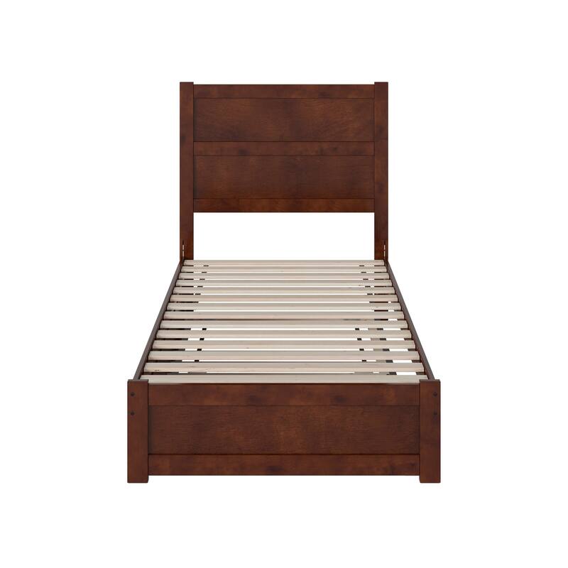 Aveline Wood Platform Bed with Matching Footboard & Trundle