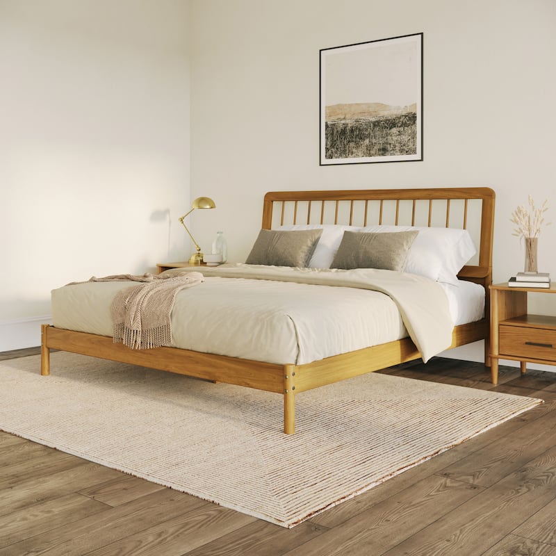 Middlebrook Designs Boho Solid Wood King Spindle Bed
