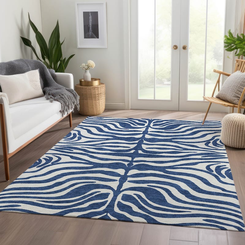 Premium Washable Super Soft Zebra Print Mayfield Rug