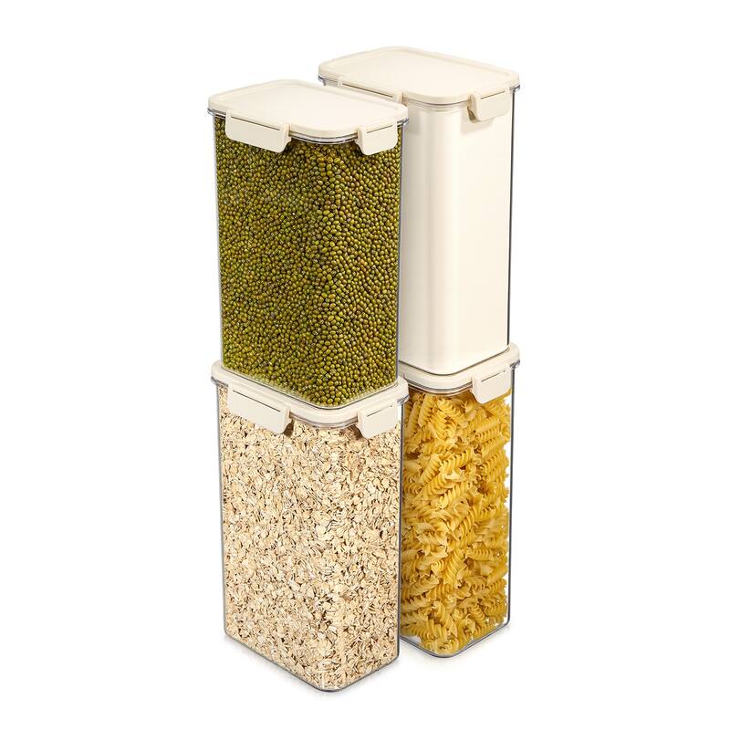 Sorbus Airtight Food Storage Container, Clear Stackable Canister for Pantry, Rice, Pasta, Cereal & Snacks