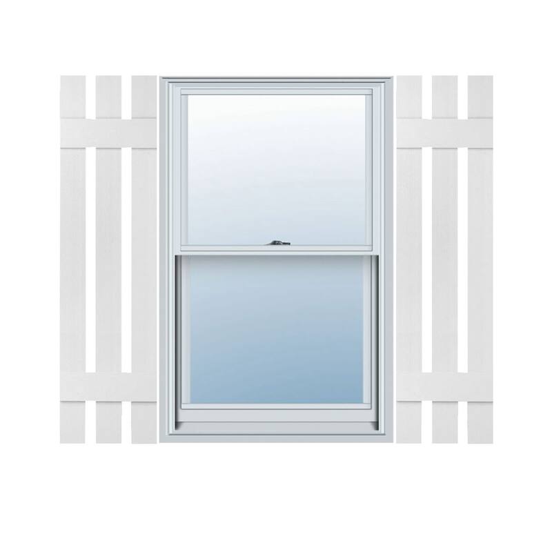 Mid-America Vinyl, Standard Size Three Board Spaced Shutters