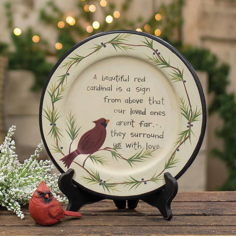 Loved One Cardinal Plate