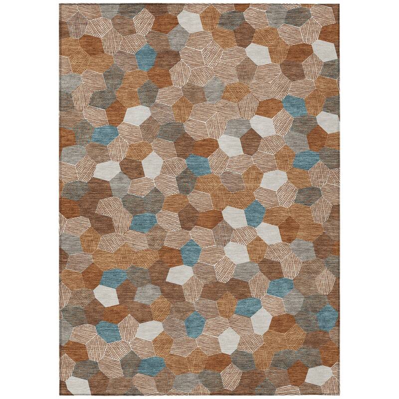 Machine Washable Indoor/ Outdoor Modern Loyd Chantille Rug