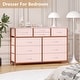 preview thumbnail 6 of 5, Modern Dresser TV Stand with 10 Drawers - n/a