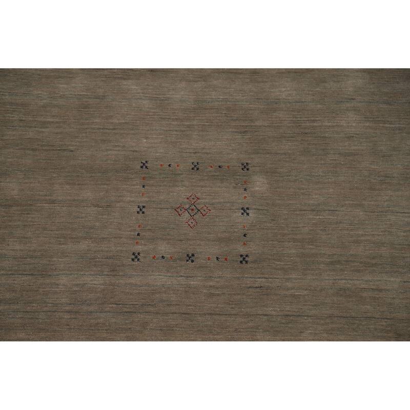 Tribal Gabbeh Indian Area Rug Handmade Wool Carpet - 8'0" x 9'9"