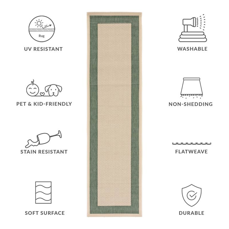 SAFAVIEH Courtyard Gwenneth Indoor/Outdoor Waterproof Patio Backyard Rug