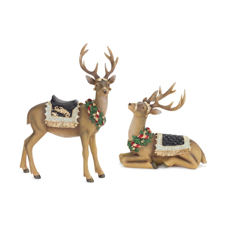 Deer Figurine (Set of 2) - Brown