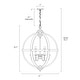 preview thumbnail 5 of 5, Clovy Farmhouse 6-Light Wood Globe Chandelier for Living Room - D27.2"xH34.5"