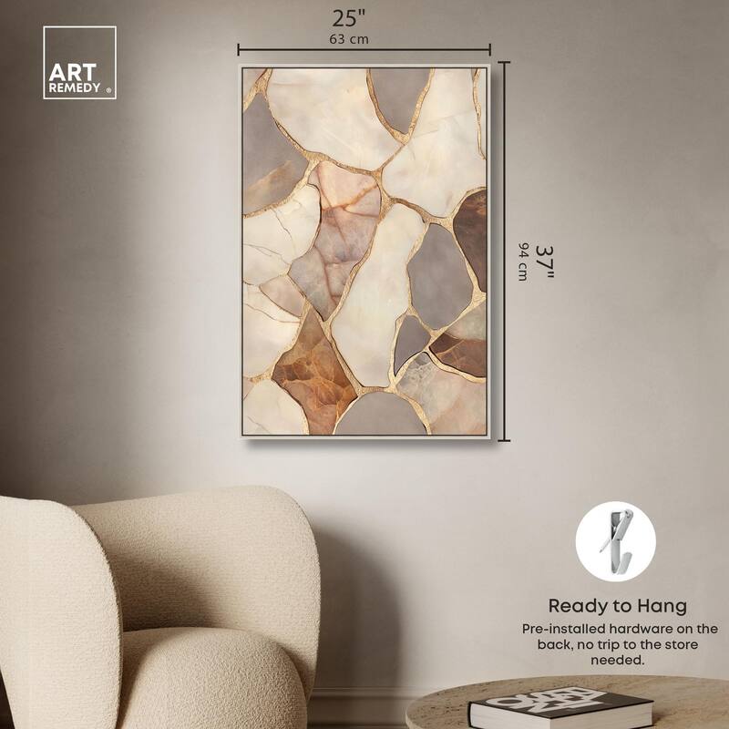 Textured Earthy Tones III Canvas by Art Remedy