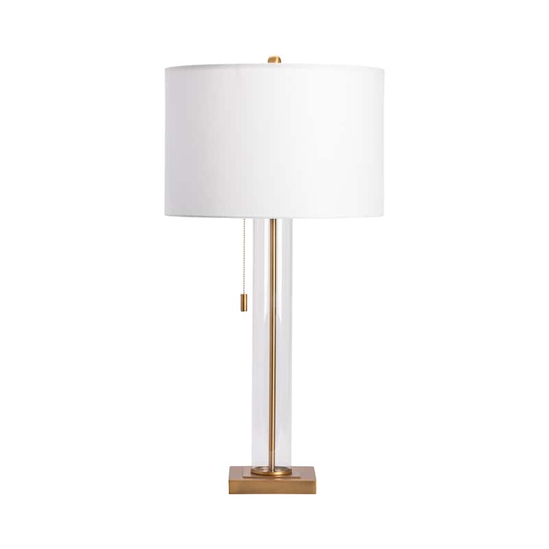 Enlight Metal & Glass 29.75" Table Lamp - 15"x15"x29.75" - 15"x15"x29.75" - Gold