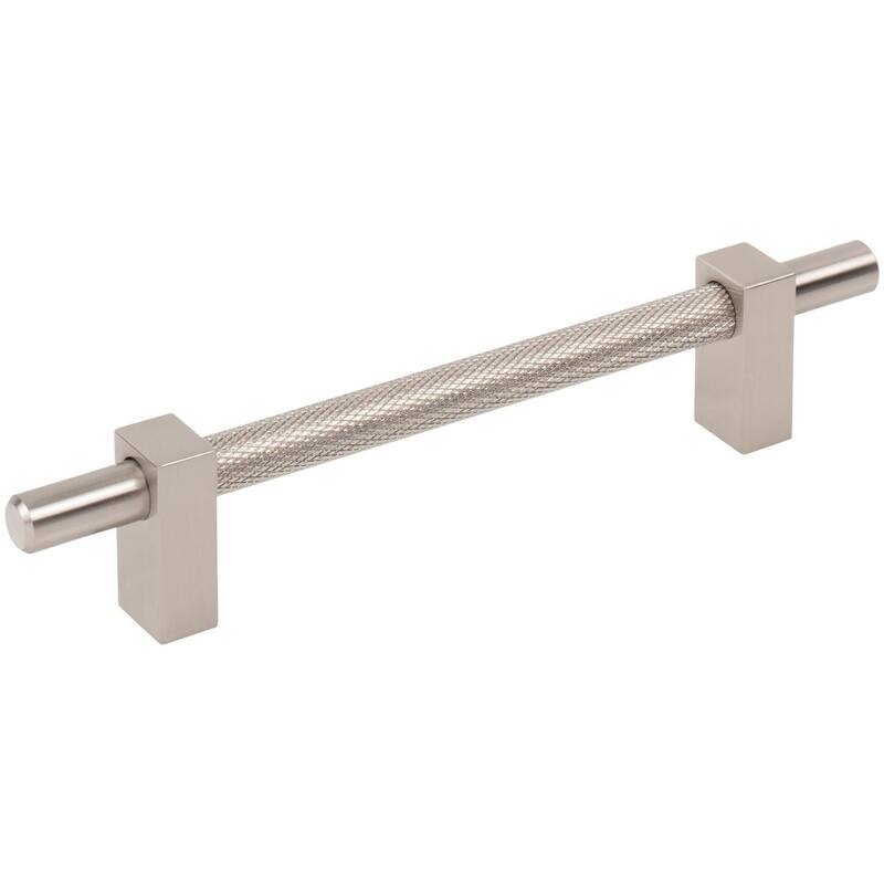 Jeffrey Alexander 598-128 Larkin Center Knurled 5-1/16" Center to - Satin Nickel