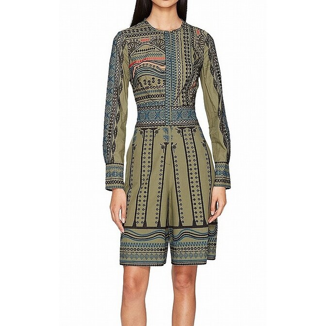 green womens romper