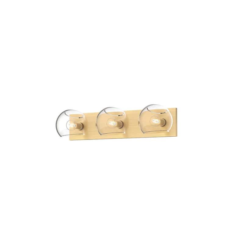 Alora Lighting VL548322CL Willow 3 Light 23" Wide Vanity Strip with - Brushed Gold
