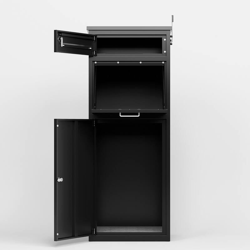 Heavy-Duty Steel Package Drop Box with Anti-Theft Design, Weather-Resistant