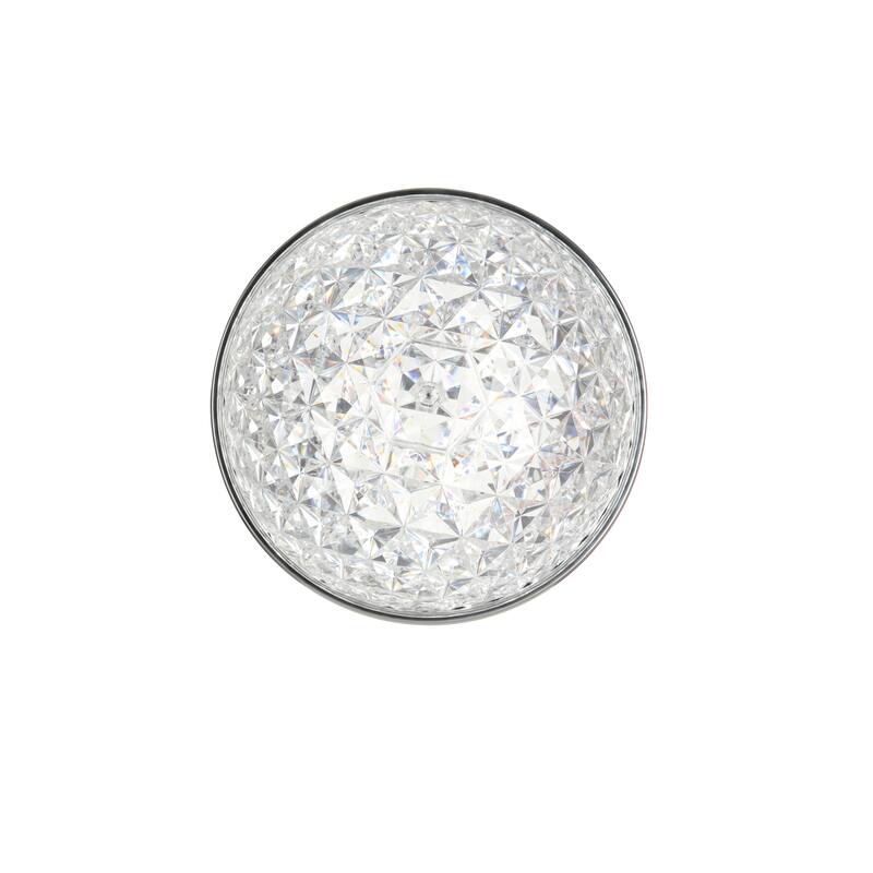 13-in Brushed Nickel Integrated LED Flush Mount Light - Brushed Nickel