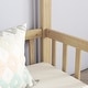 preview thumbnail 5 of 8, Natural Double Twin Pine Wood House Floor Bed with Guardrails